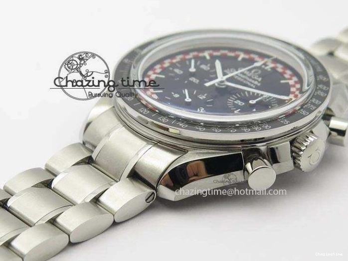 1222 Speedmaster SS 2013 Pro Racing On SS Bracelet Manual Winding Chrono Movement UrbanStyle 8230